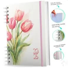 Agenda 2026 Capa Dura Planejamento Semanal Completo Tulipa