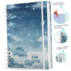Agenda Planner 2026 Visão Semanal E Mensal Capa Dura Dream Sky