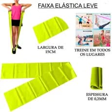 FAIXA ELÁSTICA LEVE FISIOTERAPIA REABILITAÇÃO