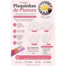 Plaquinha de pintura lavável kit 04 placas para pintar infantil impressão 3D