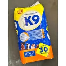 Tapete higienico k9 tamanho 80 x 60 com 30 unidades