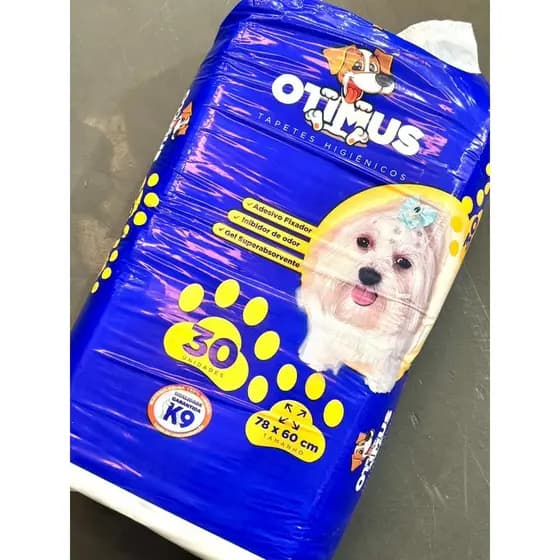 Tapete Higienico OTIMUS tamanho 78 x 60 com 30 unidades