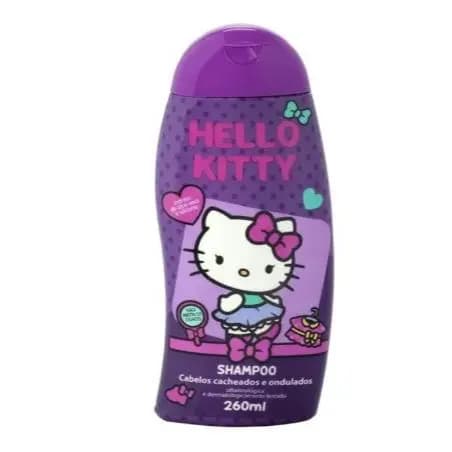Shampoo Hello Kitty Cabelos Cacheados e Ondulados 260ml cia da natureza