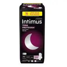 Absorvente Protetor Intimus Noturno Extra Proteção Cobertura Suave 16 unidades