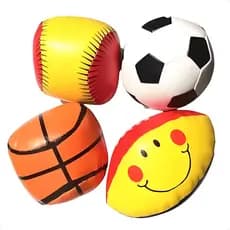 Jogo 4 Bolas Esportivas Macias Espuma Brinquedo Bebê
