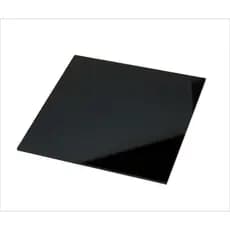 Placa base acrílico preto branco transparente quadrada 20x20cm espessura 2mm