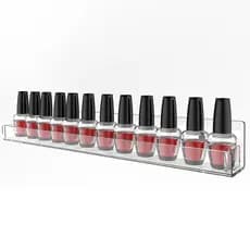 Prateleira Esmalte 50cm Suporte Organizador para Esmalte Unhas de Parede em Acrílico Manicure Tintas