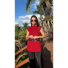Colete Feminino Tricot Fang Tricô Puliéster