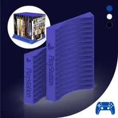 Organizador de Jogos Para Linha Playstation  PS2, PS3, PS4 e PS5 com 10 ou 15 Lugares