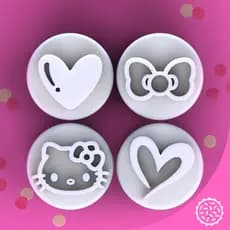 Carimbos para Brigadeiro HELLO KITTY - Molde Confeitaria Decoração Temática de Doces para Festa de Aniversário