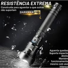 Lanterna Led Brilhante Tática P90 Super Potente Mais Forte Eletromex EL2702