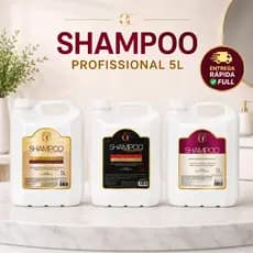 Shampoo Galão Profissional Limpeza Profunda Colágeno Fortalecedor Alto Rendimento 5L Química Certa