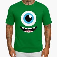 Camisetas Monstros S.A Mike Boo Sullivan Personagens Estilo Familia | Camisetas Unissex 100% Algodão Básica