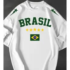 Camiseta Invicto Brasil Seleção Copa do Mundo 2026 | Unissex 100% Algodão