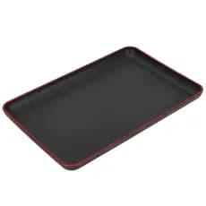 Bandeja de Servir Retangular Preta - Plástico - 30x20 ou 32x23 ou 39x28