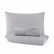 OFERTA RELÂMPAGO Jogo de Cama 400 Fios Micropercal 3 Peças Toque de Hotel Premium Casal Queen solteiro King Berço