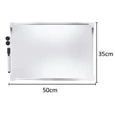 Lousa Quadro Branco Magnético Moldura Alumínio Com Caneta Apagador E Imã Para Recados