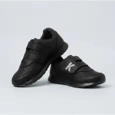 Tênis Infantil Menino Bordado Preto Escolar Kidstep