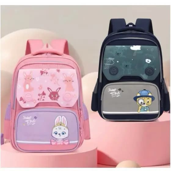 Mochila Infantil Coreana Menino Menina Escolar Passeio Volta As Aulas Estilosa Bolsa K-Pop