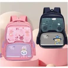 Mochila Infantil Coreana Menino Menina Escolar Passeio Volta As Aulas Estilosa Bolsa K-Pop