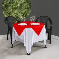 Kit 10 Toalhas de Mesa 1,5x1,5m + Cobre Manchas Para Eventos