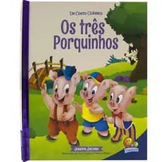 Livro Capa Dura Os Três Porquinhos Conto Clássico