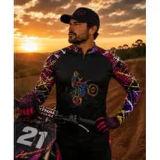 Camisa Camiseta De AGRO Prot Uv50+ Dry Fit Superking GLL-113