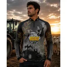 Camisa Camiseta De AGRO Prot Uv50+ Dry Fit SuperkingGLL-105