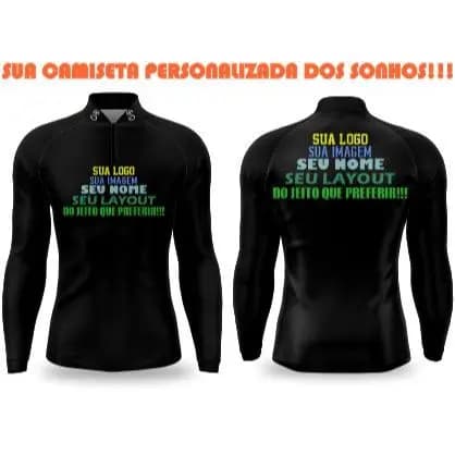 Camisa Camiseta Personalizada com Proteção Uv50+ DryFit Personalizada