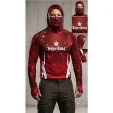 CamisaCamisetaDePescaProtUv50+DryC/Capuz Lvas e Bandanas SKY-15