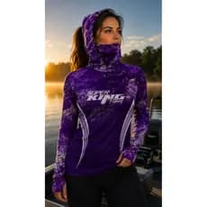 CamisaCamisetaDePescaProtUv50+DryC/Capuz Lvas e Bandanas SKY-20
