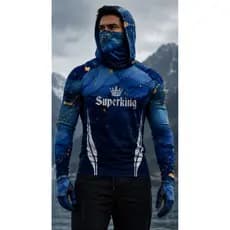 CamisaCamisetaDePescaProtUv50+DryC/Capuz Lvas e Bandanas SKY-23