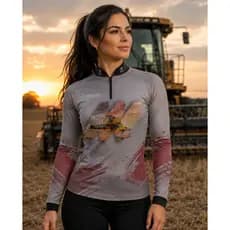 Camisa Camiseta de AGRO Prot Uv50+ Dry Fit SuperkingGLL-164