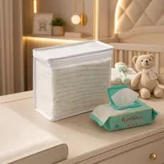 Kit 2 Necessaire Organizador Bolsa Mala Saída Maternidade Porta Fralda com Zíper