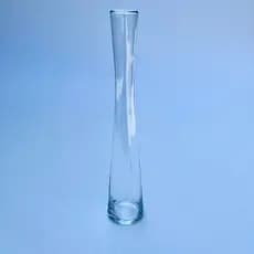 Vaso Solitário De Vidro Decoração Transparente 33cm Flor