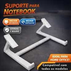 Suporte para Notebook Ergonômico Elegante e Minimalista Base Estável Antiderrapante Universal