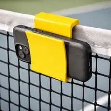 Porta Celular para Rede Tênis, Beach Tennis,  Pickleball - Suporte Universal para Gravação de Jogos