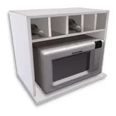 Suporte Microondas Nicho Com Adega Armário Decoração 100 % Mdf .