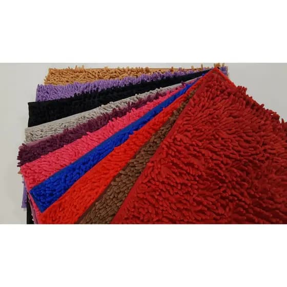 Tapete Banheiro Macarrão Luxo Antiderrapante Extra Macio Porta 50 x 70