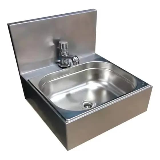 Pia Suspensa Lavatório Industrial Lavar Mãos Assepsia Inox Toneira Inox