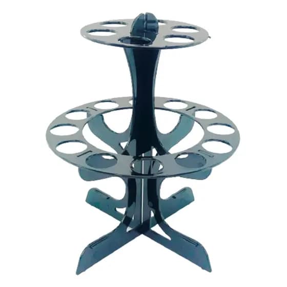 Suporte Porta Tubetes Cones Trufados Temperos Cor Preto