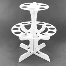 Suporte Porta Tubetes Cones Trufados Temperos Cor Branco