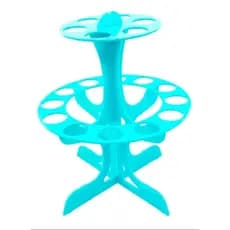 Suporte Porta Tubetes Cones Trufados Temperos Cor Azul