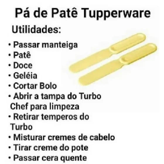 Pá para Patê Tupperware ***COR ALEATÓRIA***