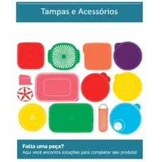 Tampa De Reposição Para Tigelas e Potes TUPPERWARE® Tamanhos e Linhas Diversas