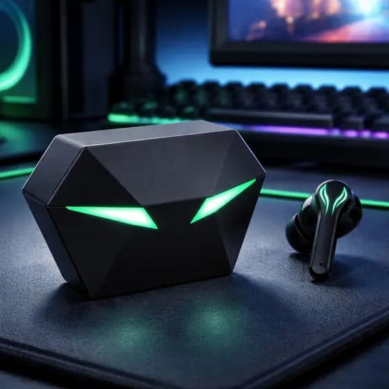 Fone de Ouvido Gamer Sem Fio Bluetooth 5.0 Baixa Latência 50ms Modo Gamer/Música Microfone HD IT-BLUE LE-2406