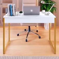 Mesa MEGA ATHENAS Escrivaninha Escritório Estilo Industrial mesa Computador manicure facil montagem