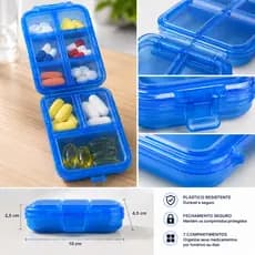 Porta Comprimidos 7 Compartimentos Organizador De Medicamentos