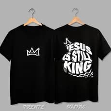 Camiseta camisa blusa Infantil Religiosa Unissex algodão100%