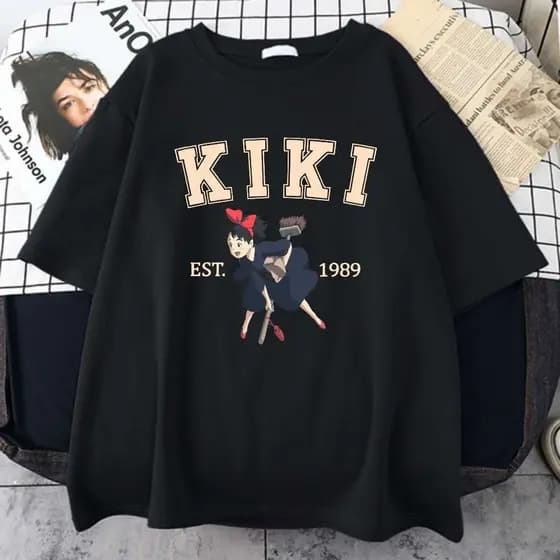 Camiseta Anime O Serviço de Entregas da Kiki Delivery Service Ghibli Unissex